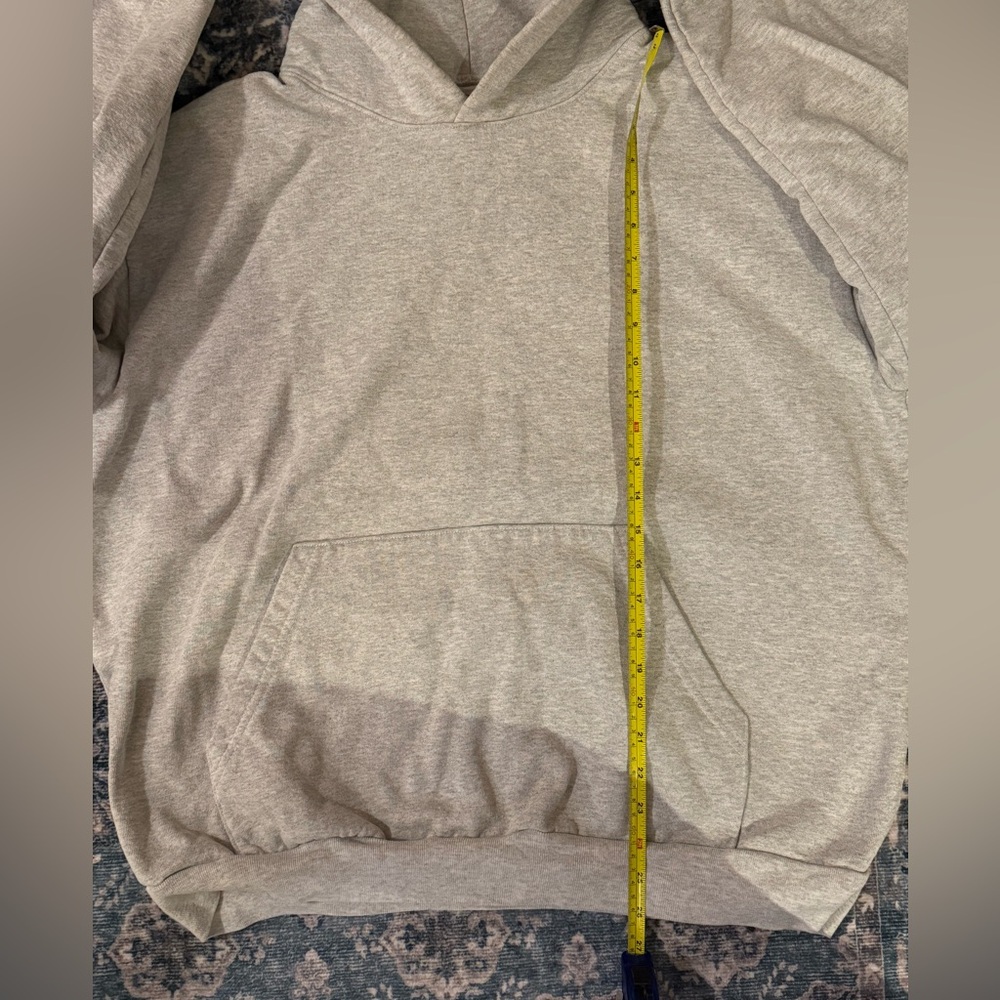 Men's Gray Los Angeles Apparel Heavyweight Hoodie - Picture 4 of 6